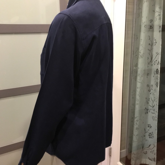 Classic navy blouse. - Picture 2 of 5